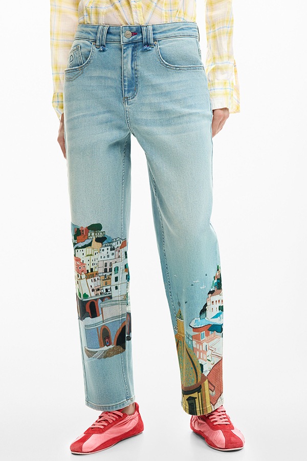 DESIGUAL �ǥ������� ��ǥ����� �ѥ�� 26SWDD01 DENIM_AMALFI 5053