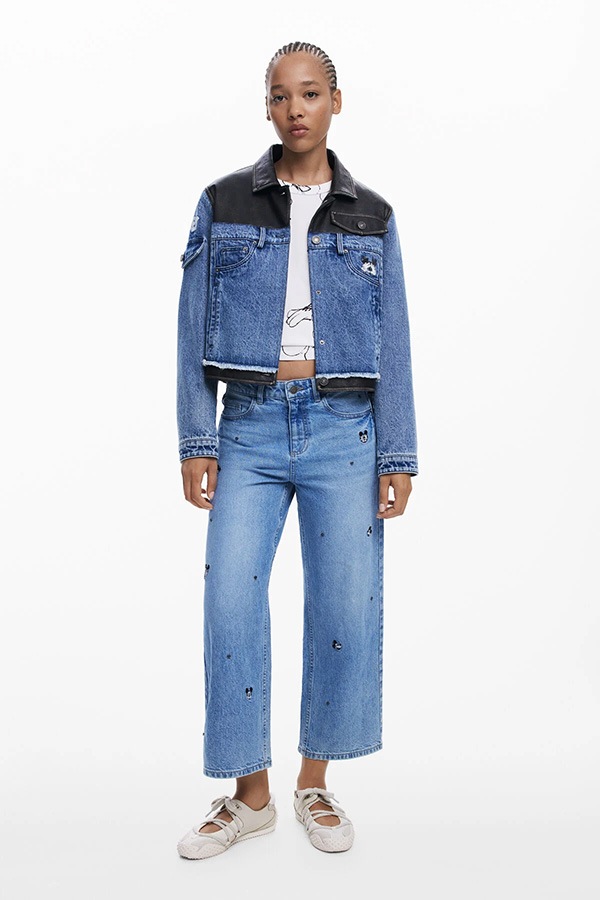 ��SALE 40%��DESIGUAL �ǥ������� �ѥ�� ��ǥ����� 25WWDD17 DENIM_MINIMIK 5053