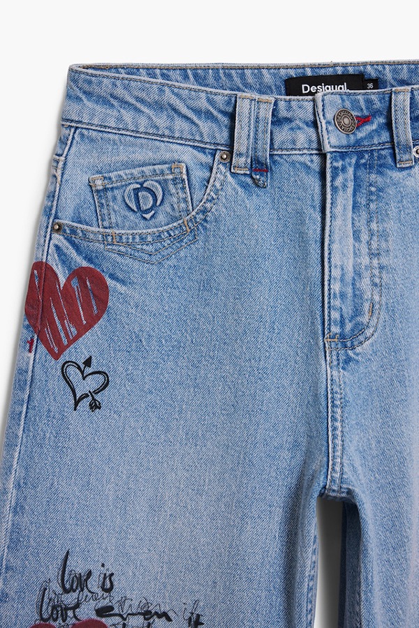 DESIGUAL �ǥ������� ��ǥ����� �ѥ�� 26SWDD16 DENIM_HERRY_MICKEY 5053