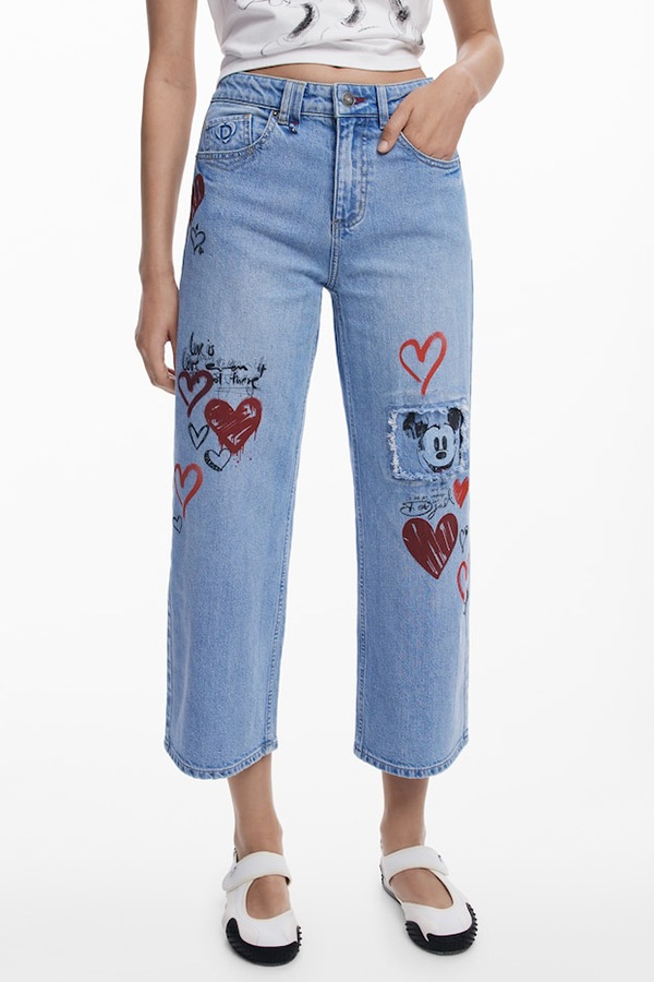 DESIGUAL �ǥ������� ��ǥ����� �ѥ�� 26SWDD16 DENIM_HERRY_MICKEY 5053