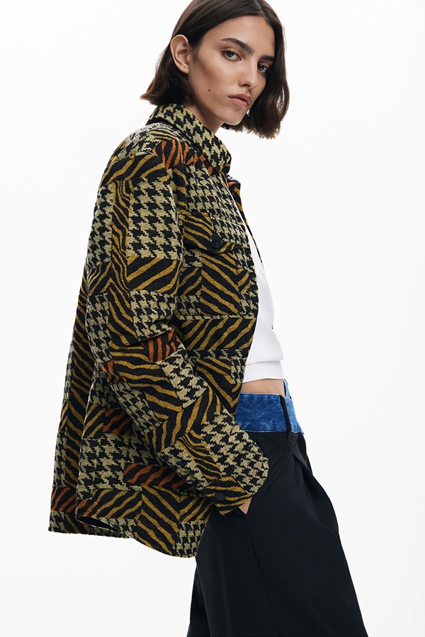 ��SALE 50%��DESIGUAL �ǥ������� ���㥱�å� ��ǥ����� 25WWEW03 CHAQ_HOUNDSTOOT_LACROIX 8019