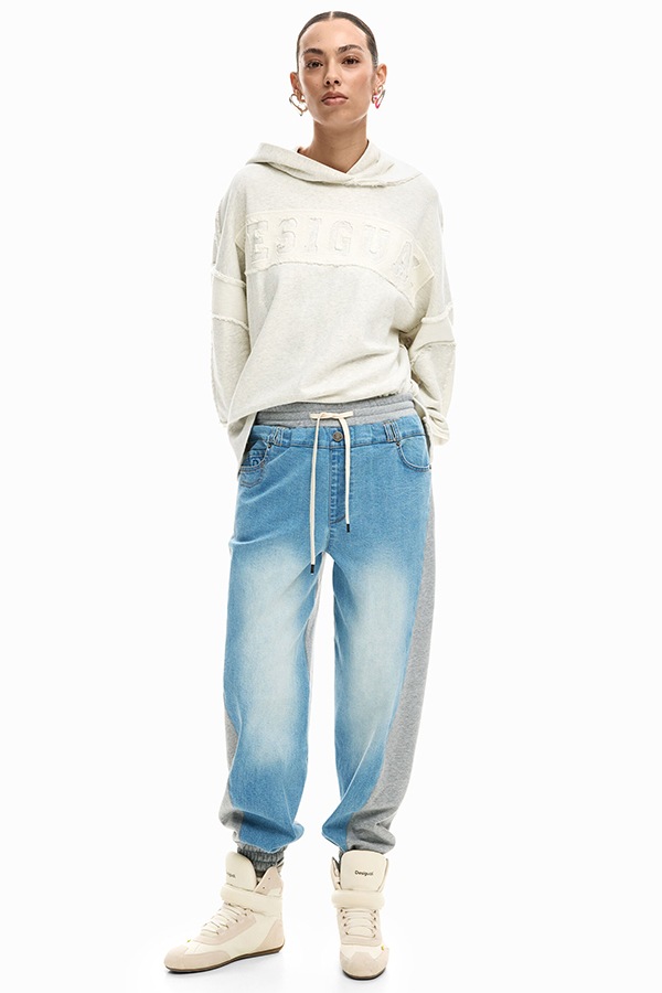 ��SALE 30%��DESIGUAL �ǥ������� ��ǥ����� �ѥ�� 26SWDD42 DENIM_SPORTTI 5007