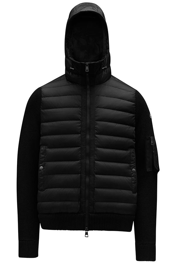 MONCLER 󥯥졼 㥱å  091-9B508-00-A9340 Padded Wool Hoodie 999 Black