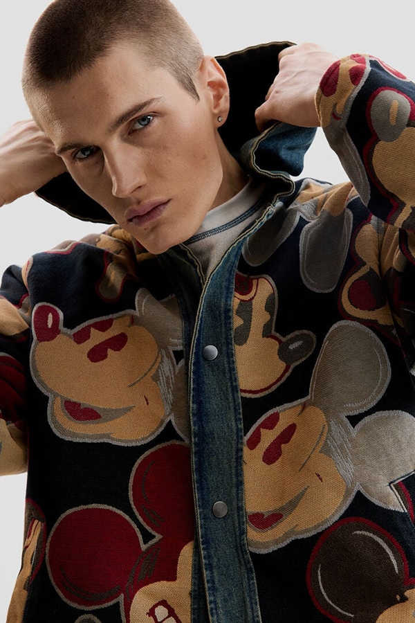 DESIGUAL �ǥ������� ��� ���㥱�å� 26SMED01 CHAQ_MICKEY JAQUARD 5053