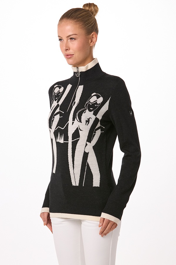 Toni Sailer �ȥˡ��������顼 ��ǥ����� ����������ʡ����㥱�å� 352720 QUENTINA Women Knit Pullover 100 black