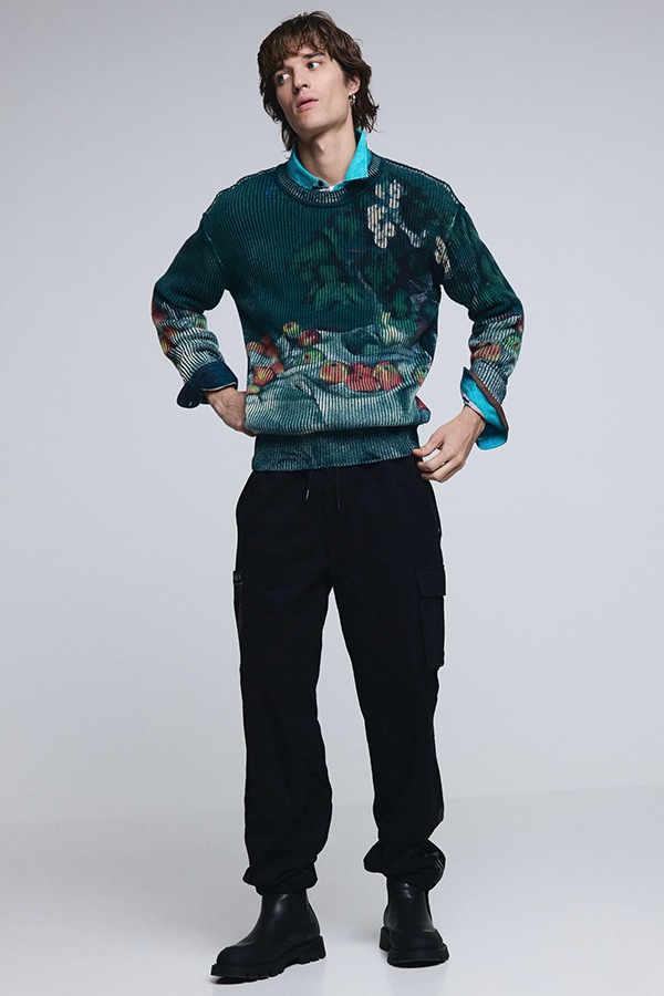 ��SALE 30%��DESIGUAL �ǥ������� ��� �������� 26SMJF08 JERS_ PRINTED MASTERPIECE 5004