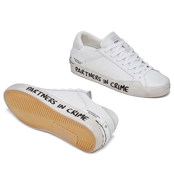 CRIME LONDON ǥ 塼 26001PP5  DISTRESSED  LADIES 10/WHITE