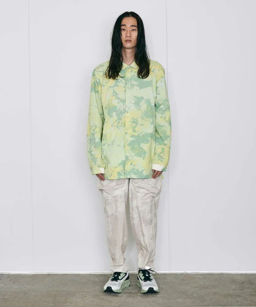 ��SALE 60%��alk phenix ���륯�ե��˥å��� ��� ����� EAM23IT13 Karu stretch shirts MIST GREEN