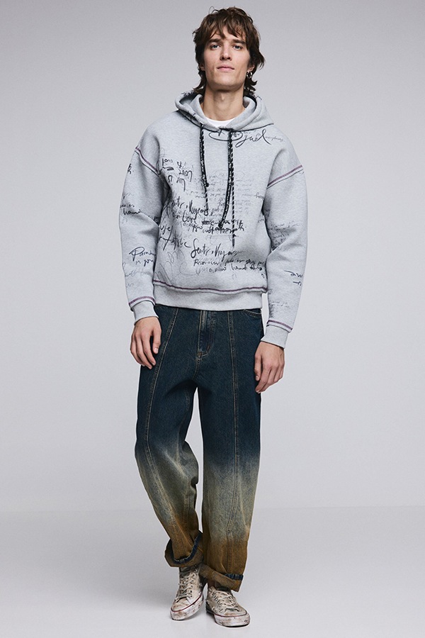 DESIGUAL �ǥ������� ��� �������å� 26SMSK01 SWEAT_LETTERING 2003