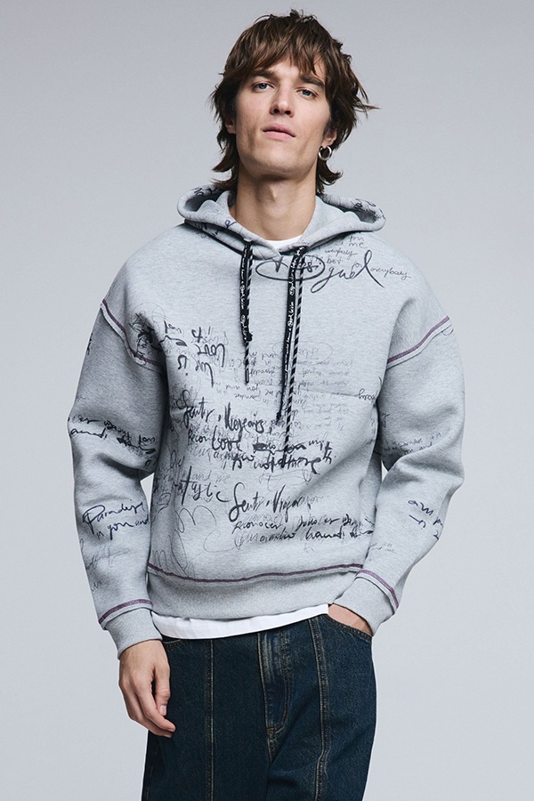 DESIGUAL �ǥ������� ��� �������å� 26SMSK01 SWEAT_LETTERING 2003