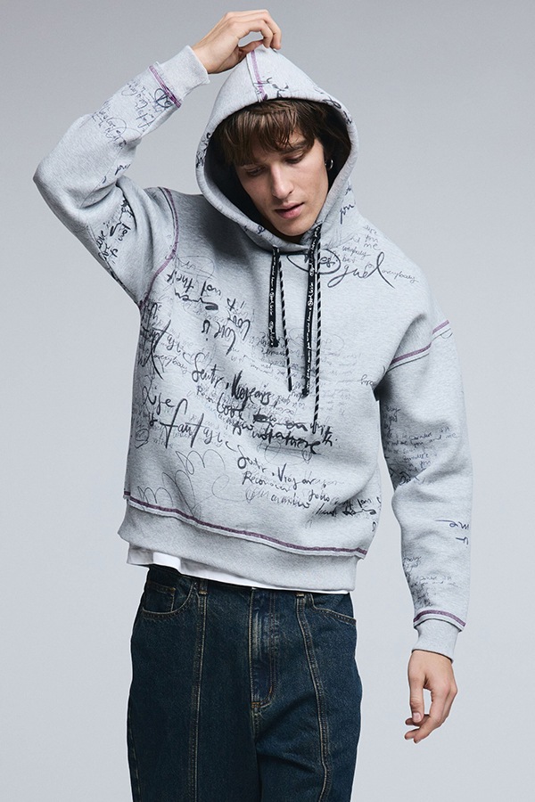 DESIGUAL �ǥ������� ��� �������å� 26SMSK01 SWEAT_LETTERING 2003