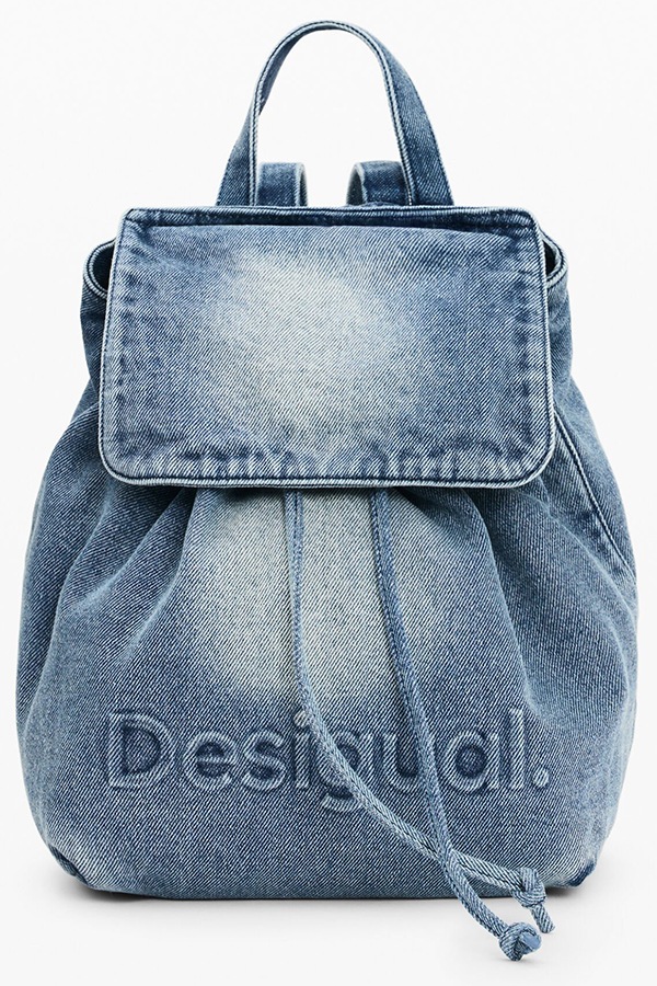 DESIGUAL �ǥ������� ��ǥ����� �Хå��ѥå� 26SAKD07 BACK_HALF LOGO DENIM LUENA MINI 5005
