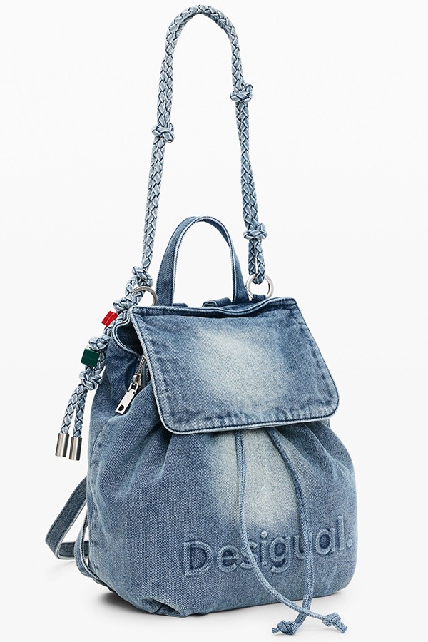 DESIGUAL �ǥ������� ��ǥ����� �Хå��ѥå� 26SAKD07 BACK_HALF LOGO DENIM LUENA MINI 5005