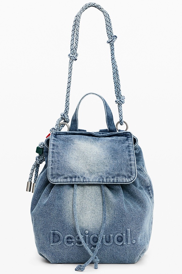 DESIGUAL �ǥ������� ��ǥ����� �Хå��ѥå� 26SAKD07 BACK_HALF LOGO DENIM LUENA MINI 5005