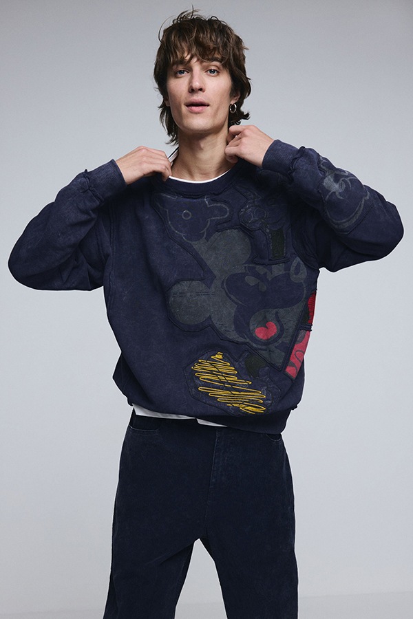 DESIGUAL �ǥ������� ��� �������å� 26SMSK02 SWEAT_MASTER DISNEY 5000