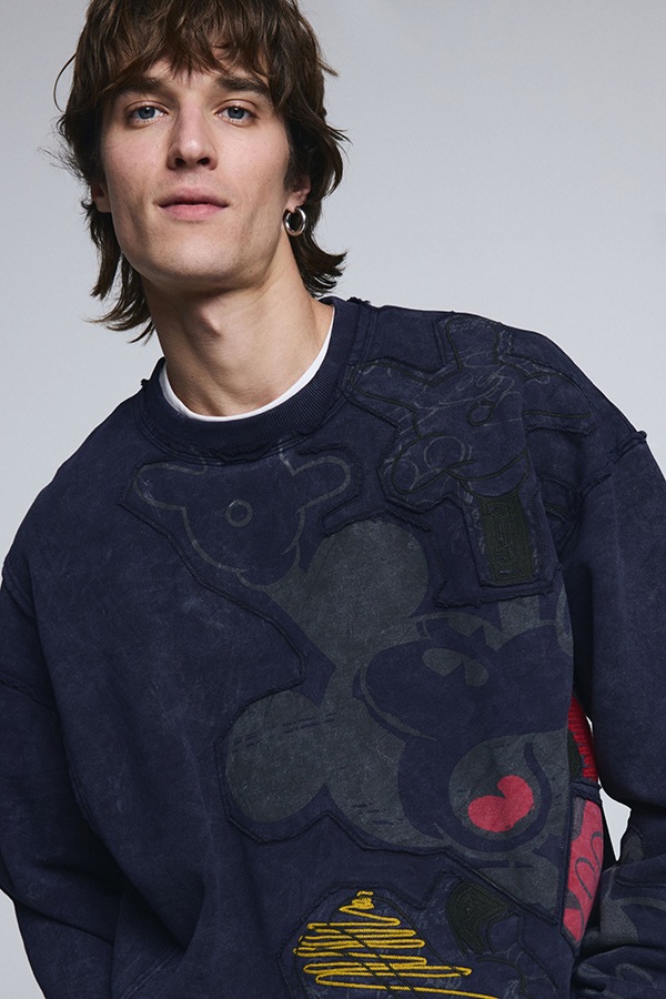 DESIGUAL �ǥ������� ��� �������å� 26SMSK02 SWEAT_MASTER DISNEY 5000