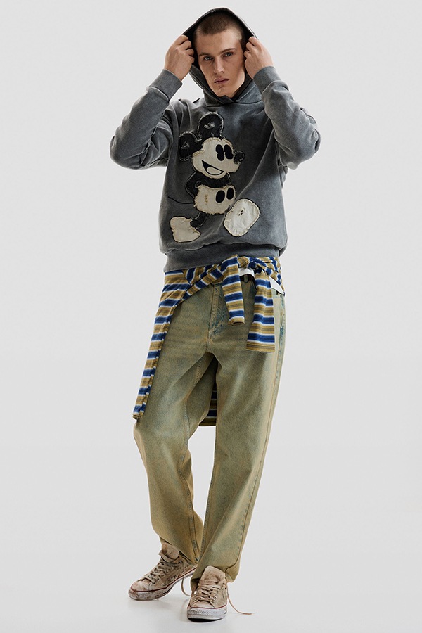 DESIGUAL �ǥ������� ��� �������å� 26SMSK08 SWEAT_MICKEY PATCH 2095