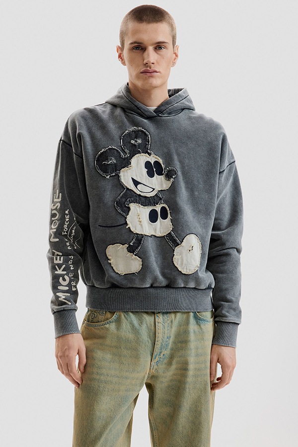 DESIGUAL �ǥ������� ��� �������å� 26SMSK08 SWEAT_MICKEY PATCH 2095