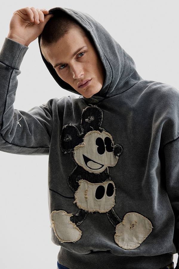 DESIGUAL �ǥ������� ��� �������å� 26SMSK08 SWEAT_MICKEY PATCH 2095