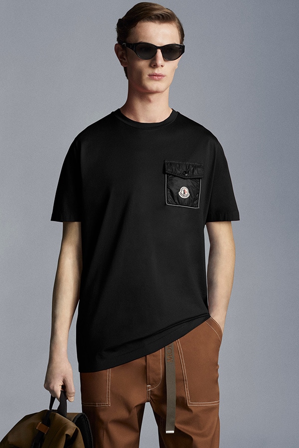 MONCLER 󥯥졼 åȥ  T-Shirt with Pocket 091-8C000-48-8390Y 999 Black