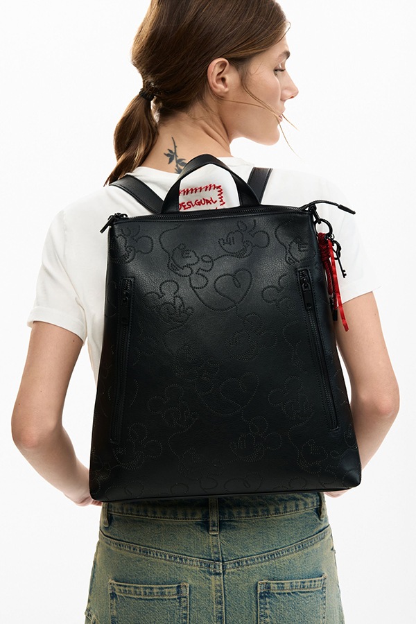 DESIGUAL �ǥ������� ��ǥ����� �Хå��ѥå� 26SAKP07 BACK_MICKEY LINES PRETORIA 2000