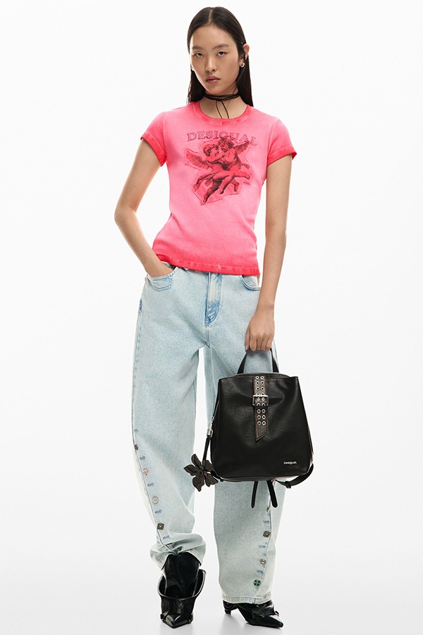 ��SALE 30%��DESIGUAL �ǥ������� ��ǥ����� �Хå��ѥå� 26SAKP11 BACK_CURIO CHOCO SUMY MINI 6009