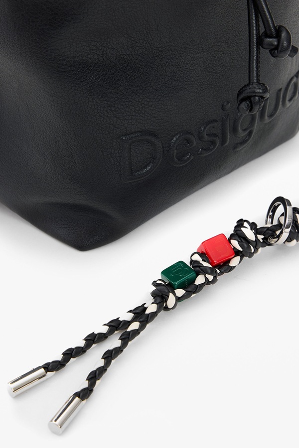 DESIGUAL �ǥ������� ��ǥ����� �Хå��ѥå� 26SAKP19 BACK_HALF LOGO LUENA MINI BLACK 2000