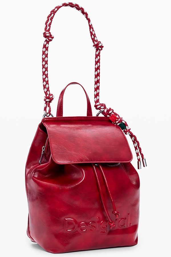 DESIGUAL �ǥ������� ��ǥ����� �Хå��ѥå� 26SAKP20 BACK_HALF LOGO LUENA MINI RED 3000