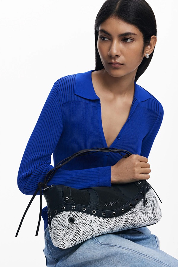 ��SALE 50%��DESIGUAL �ǥ������� �Хå� ��ǥ����� 25WAXP29 BAG_SNAKE PATCH BERGAMO 2000