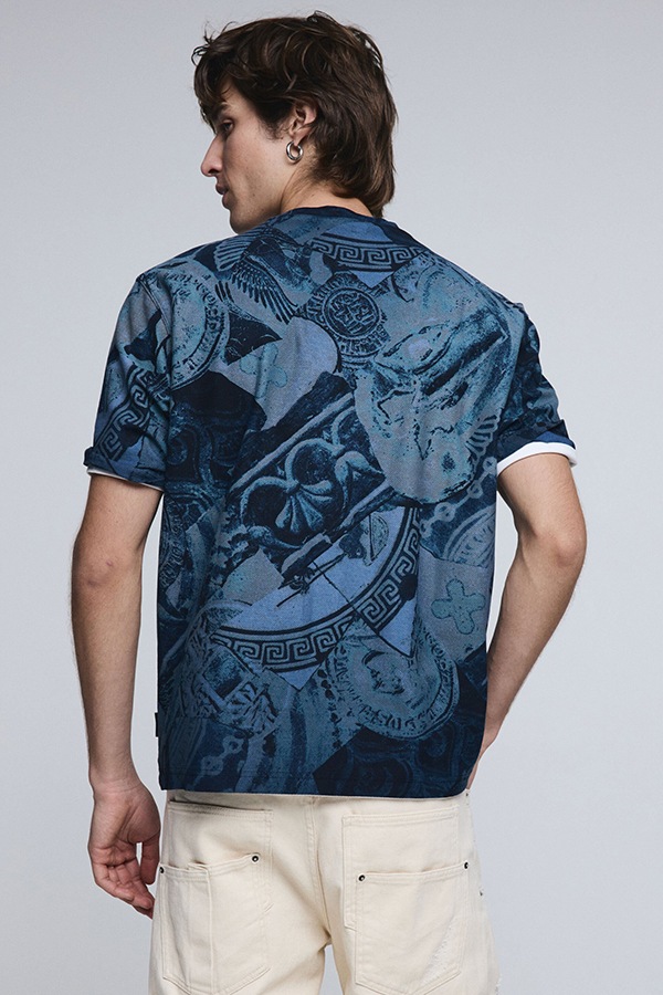 DESIGUAL �ǥ������� ��� ���åȥ��� 26SMTK04 TS_MOSAIC FULL PRINTED 5014