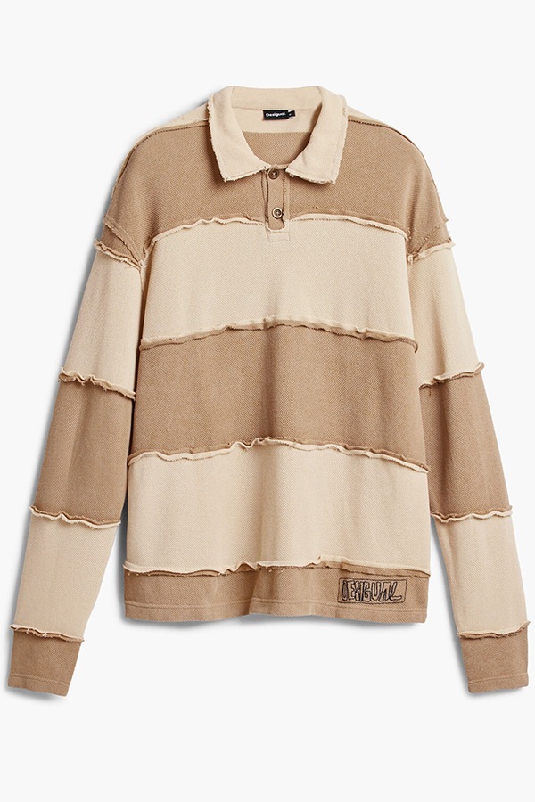 ��SALE 30%��DESIGUAL �ǥ������� ��� ���åȥ��� 26SMTK09 TS_POLO L/S BLOCK 2005