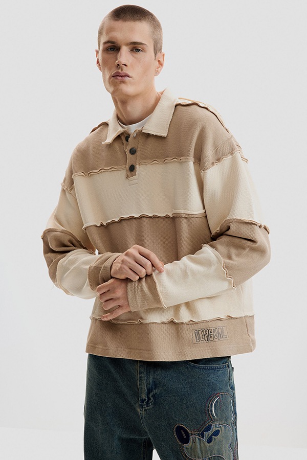��SALE 30%��DESIGUAL �ǥ������� ��� ���åȥ��� 26SMTK09 TS_POLO L/S BLOCK 2005