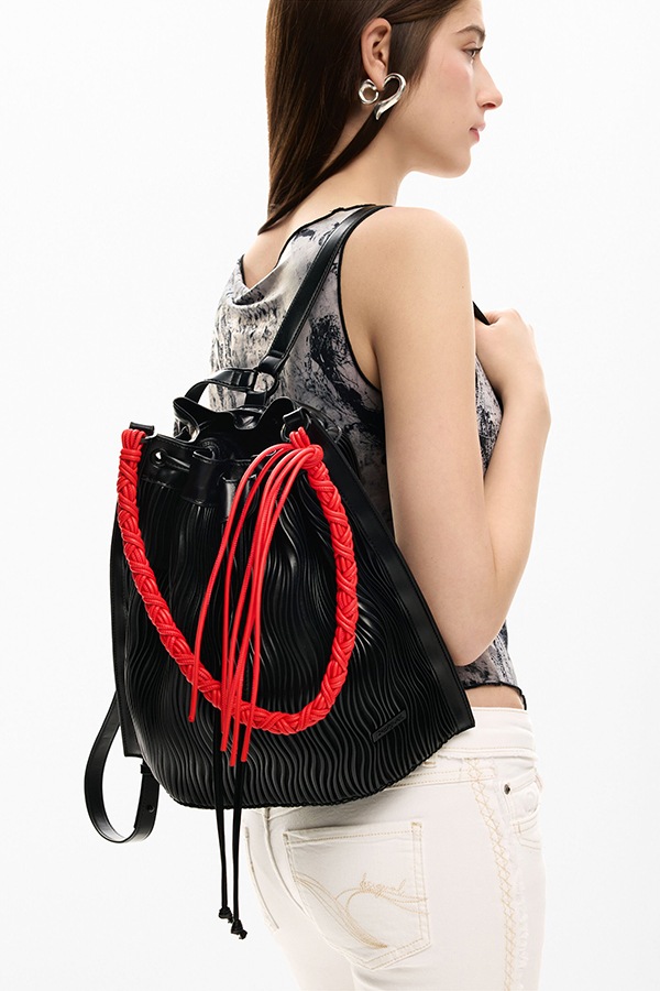 ��SALE 30%��DESIGUAL �ǥ������� ��ǥ����� �Хå��ѥå� 26SAKP34 BACK_LITIO BLACK HARLAN 2000