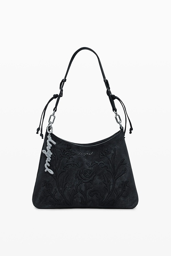 ��SALE 40%��DESIGUAL �ǥ������� �Хå� ��ǥ����� 25WAXP40 BAG_ROMEO_FLORAL TOTAL BLACK MANAOS 2.0 2000
