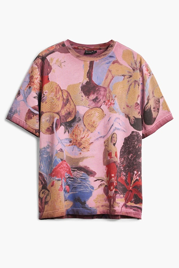 DESIGUAL �ǥ������� ��� ���åȥ��� 26SMTK12 TS_PINK PRINTED GAU 3005