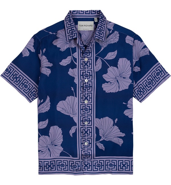 ϥ HAWAII Tori Richard ȥꡦ㡼 2026M0068 PUA ALOALO SS SHIRT 415/NAVY