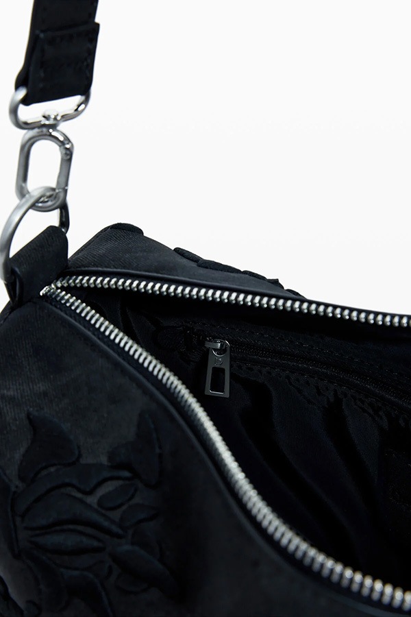 ��SALE 40%��DESIGUAL �ǥ������� �Хå� ��ǥ����� 25WAXP41 BAG_ROMEO_FLORAL TOTAL BLACK BERGAMO 2000