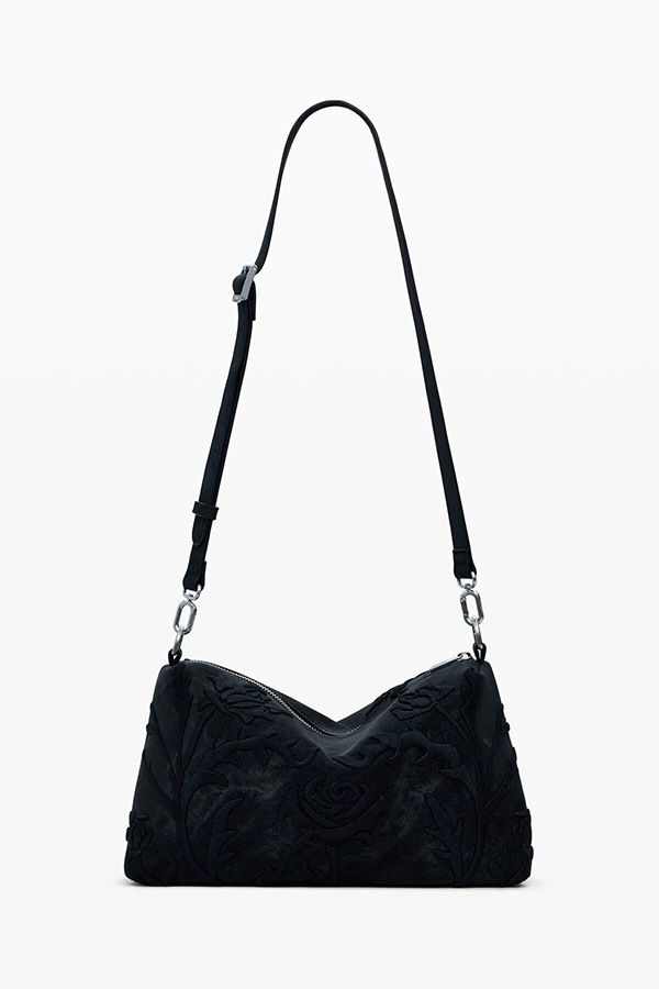 ��SALE 40%��DESIGUAL �ǥ������� �Хå� ��ǥ����� 25WAXP41 BAG_ROMEO_FLORAL TOTAL BLACK BERGAMO 2000