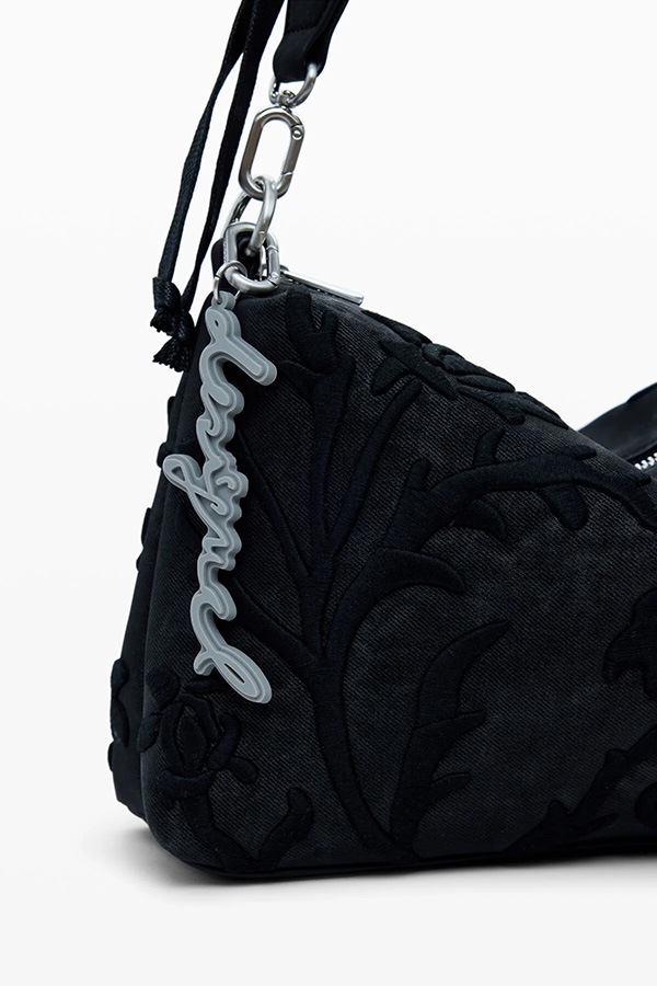 ��SALE 40%��DESIGUAL �ǥ������� �Хå� ��ǥ����� 25WAXP41 BAG_ROMEO_FLORAL TOTAL BLACK BERGAMO 2000