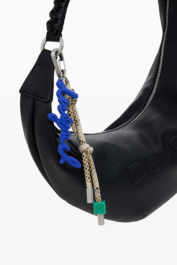 ��SALE 50%��DESIGUAL �ǥ������� �Хå� ��ǥ����� 25WAXP52 BAG_HALF LOGO ZANTE BLACK 2000