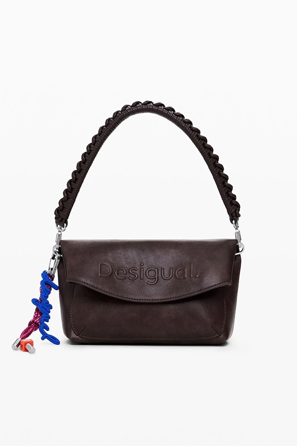 ��SALE 50%��DESIGUAL �ǥ������� �Хå� ��ǥ����� 25WAXP70 BAG_HALF LOGO TROKEL CHOCO 6009