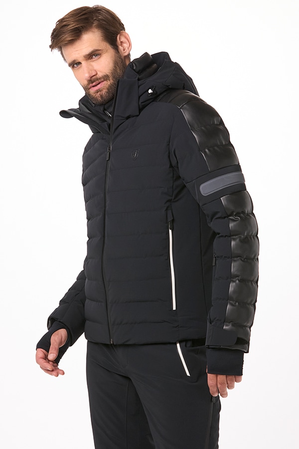 Toni Sailer �ȥˡ��������顼 ��� ���������㥱�å� 351131FL GIDEON FAUX LEATHER Men Ski Jacket 100 black