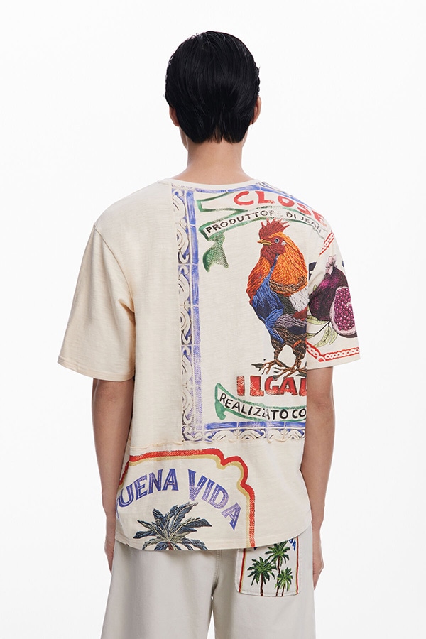 DESIGUAL デシグアル メンズ カットソー 25SMTK18 TS_GUSTAVO