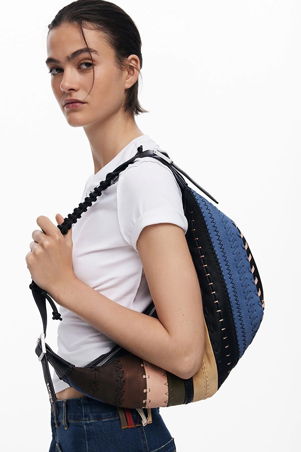 ��SALE 50%��DESIGUAL �ǥ������� �Хå� ��ǥ����� 25WAXP77 BAG_QUEBEC_WHIPSTITCH PATCH_ZANTE 6000