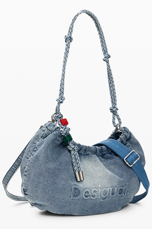 DESIGUAL �ǥ������� ��ǥ����� �Хå� 26SAXD05 BAG_HALF LOGO DENIM WAVERLY 5005