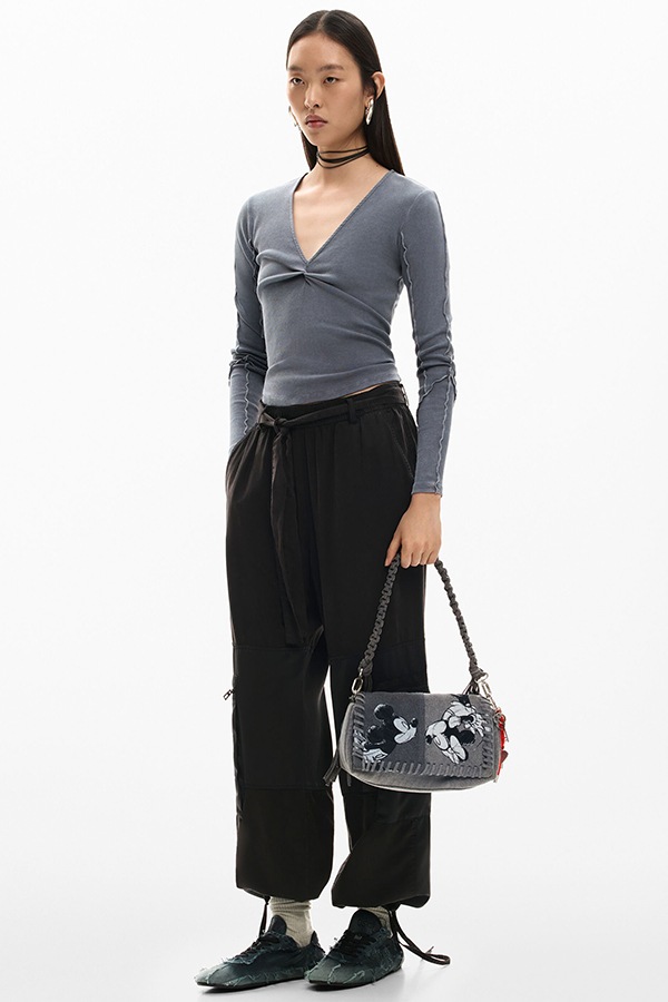 DESIGUAL �ǥ������� ��ǥ����� �Хå� 26SAXD18 BAG_MICKEY KISS NARON MEDIUM FLAP 2060