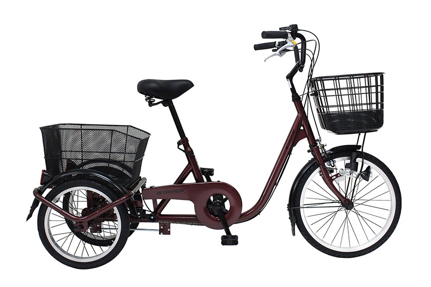 ミムゴ 自転車 ACTIVEPLUS アクティブプラス 三輪 ノーパンクタイヤ 前