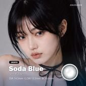 1month ANGELIQUE 14.5mm Soda Blue �������֥롼 �ޥ󥹥꡼ ���󥸥��꡼�� (1Ȣ2������)
