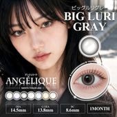 1month ANGELIQUE 14.5mm Big Luri Gray �ӥå���ꥰ�졼 �ޥ󥹥꡼ ���󥸥��꡼�� (1Ȣ2������)