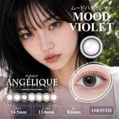1month ANGELIQUE 14.5mm Mood Violet �ࡼ�ɥХ�����å� �ޥ󥹥꡼ ���󥸥��꡼�� (1Ȣ2������)